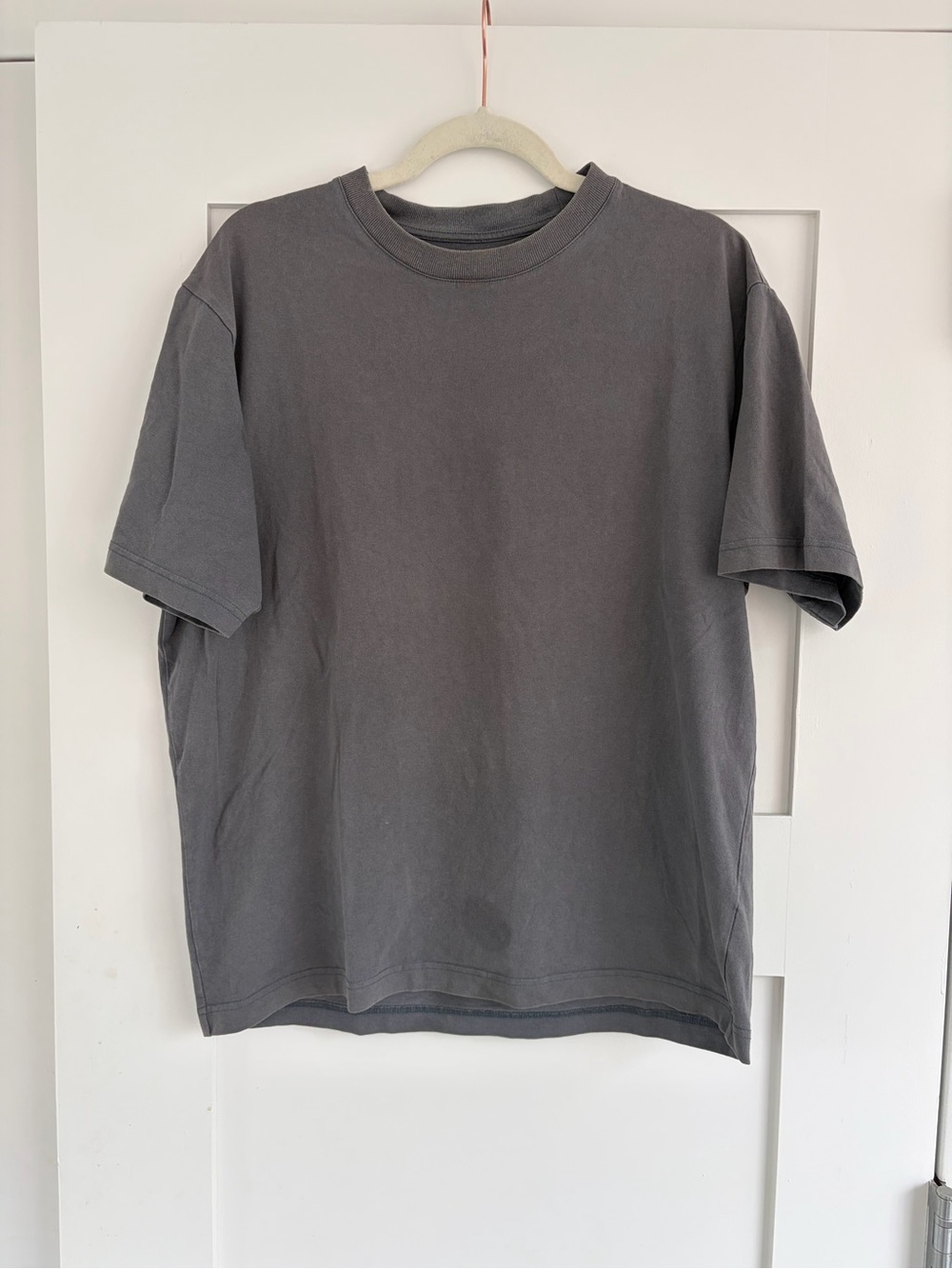 Everlane Premium Weight Relaxed Crew Neck Tshirt Slate Grey size Medium